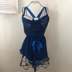 Vintage blue Victoria Secret Gold label Romper